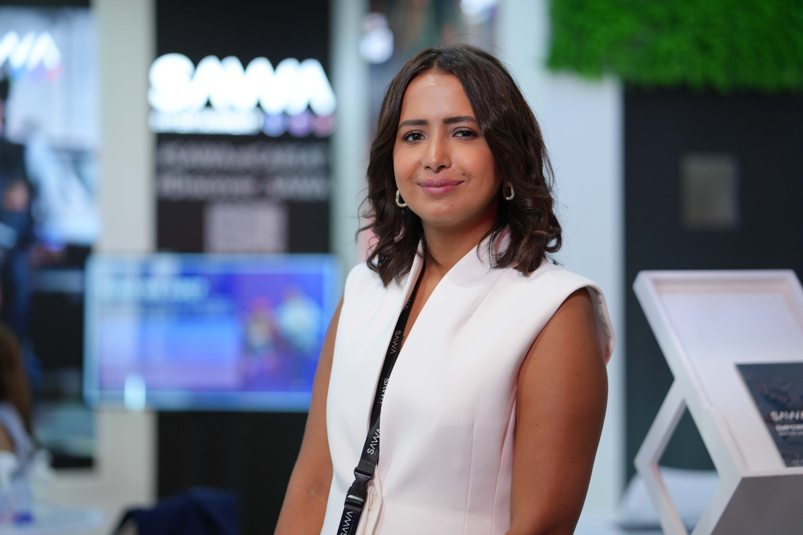 Shaymaa Awad professional headshot at SAWA Entertainment corporate event