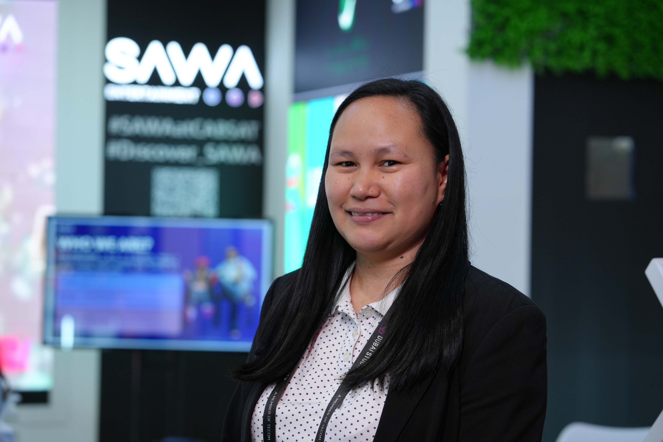 Portrait of a media professional at the Dubai Studio City networking event.